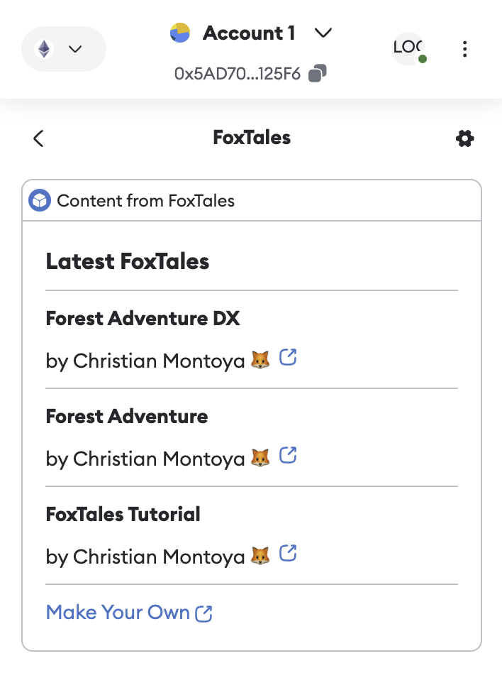 Screenshot of FoxTales Snap